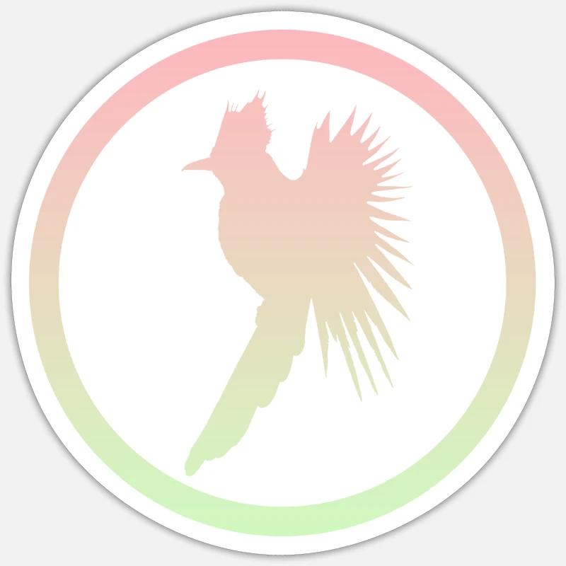 Vogel Nymphensittich Vogel - Sticker Größe S (10 x 10 cm) - Mattweiß