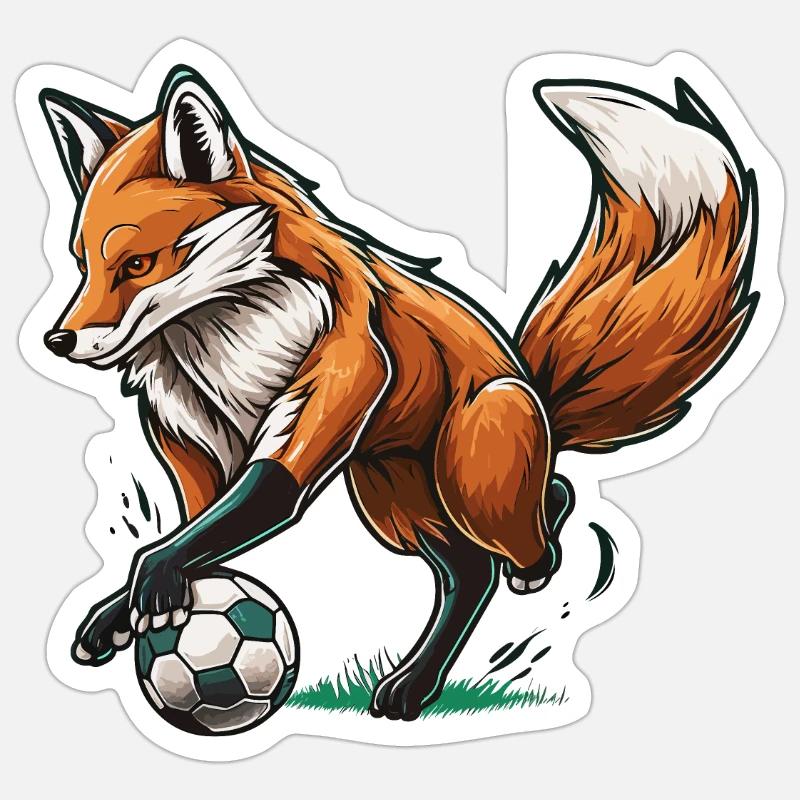 Attaquant rusé Sticker taille S (10 x 10 cm)