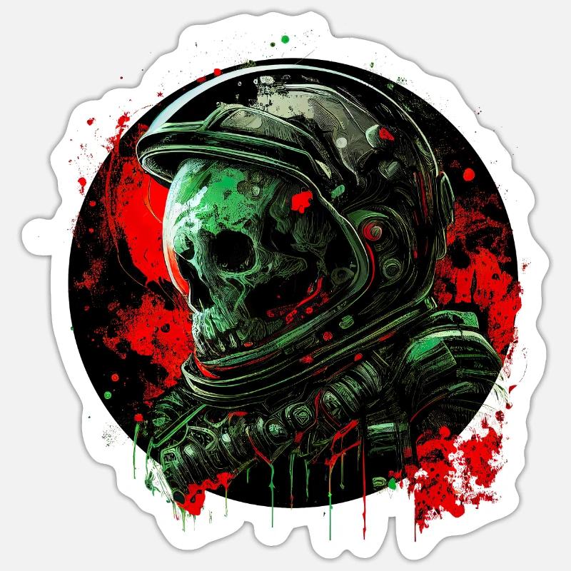 Dead galaxy - Sticker size S (10 x 10 cm) - white matte