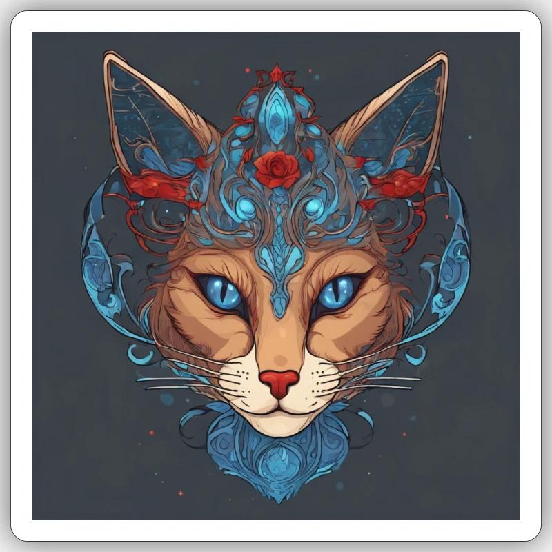 Fox Elegance Sticker Größe S (10 x 10 cm)