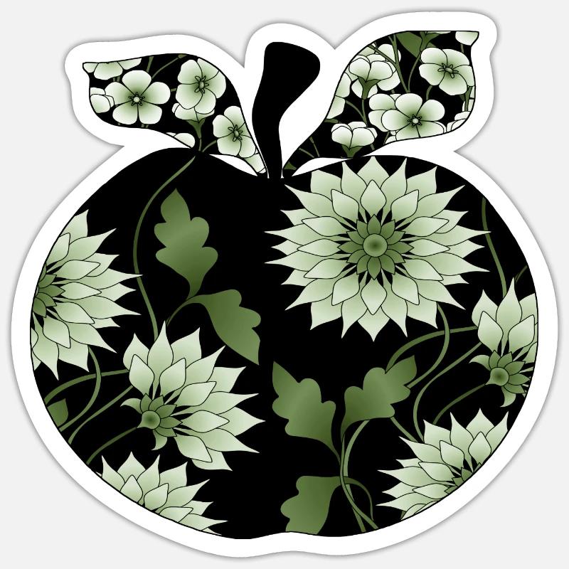Apple - Sticker size S (10 x 10 cm) - white matte