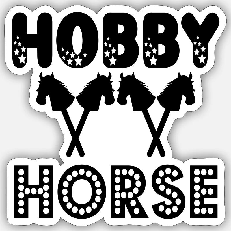 CHEVAUX DE LOISIR - CHEVAL DE LOISIR - Sticker taille S (10 x 10 cm) - blanc mat