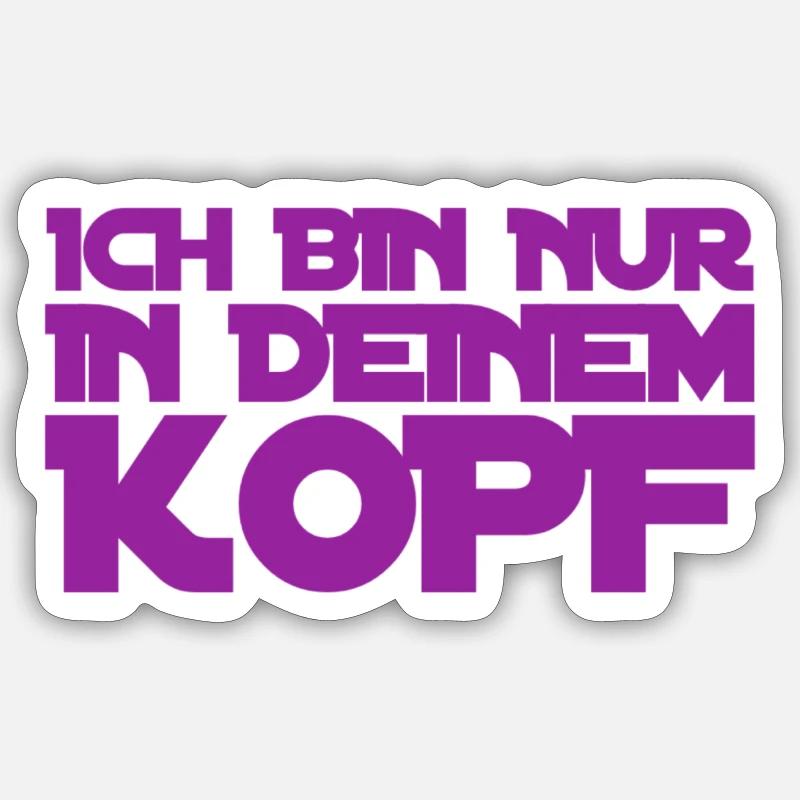das ist eingebildet Sticker Größe S (10 x 10 cm)