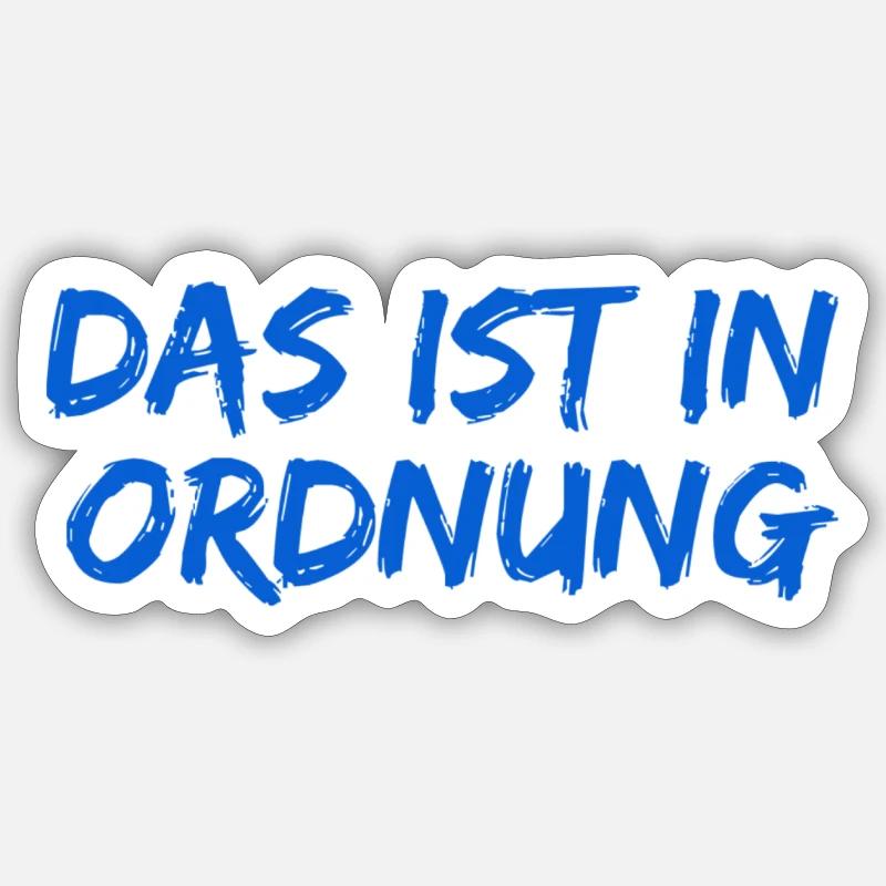 das ist kein Problem - Sticker Größe S (10 x 10 cm) - Mattweiß