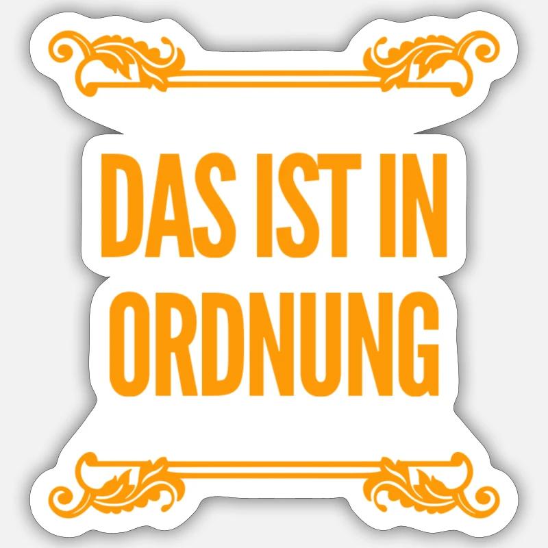 kein Problem - Sticker Größe S (10 x 10 cm) - Mattweiß