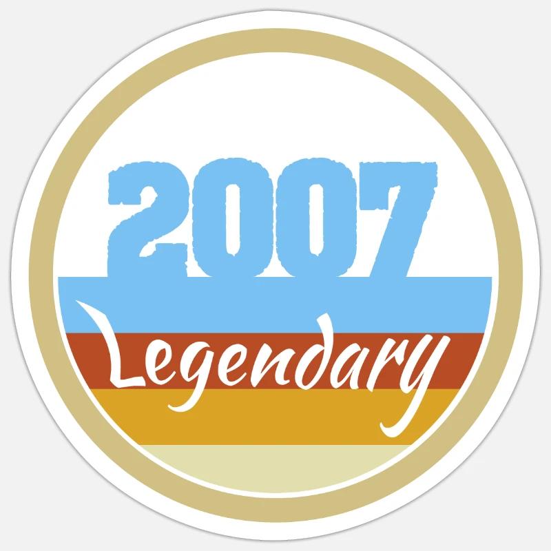 2007 - Sticker taille S (10 x 10 cm) - blanc mat