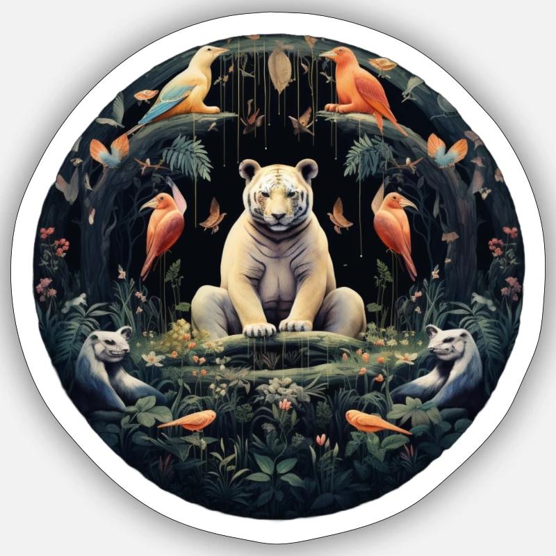 Cercle d’harmonie - Sticker taille S (10 x 10 cm) - blanc mat