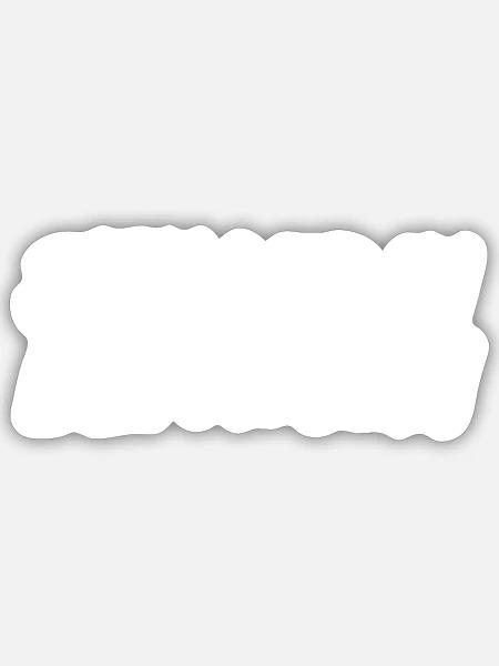 sieh mich an - Sticker Größe S (10 x 10 cm) - Mattweiß