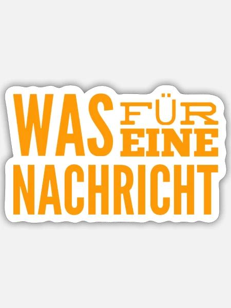 interessante Nachrichten - Sticker Größe S (10 x 10 cm) - Mattweiß