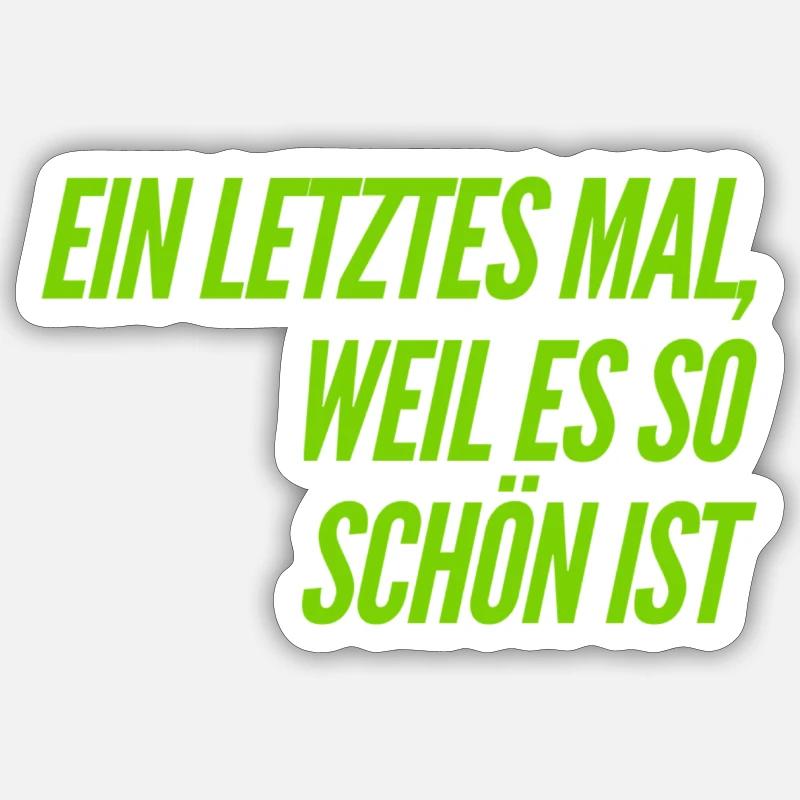 noch einmal Sticker Größe S (10 x 10 cm)
