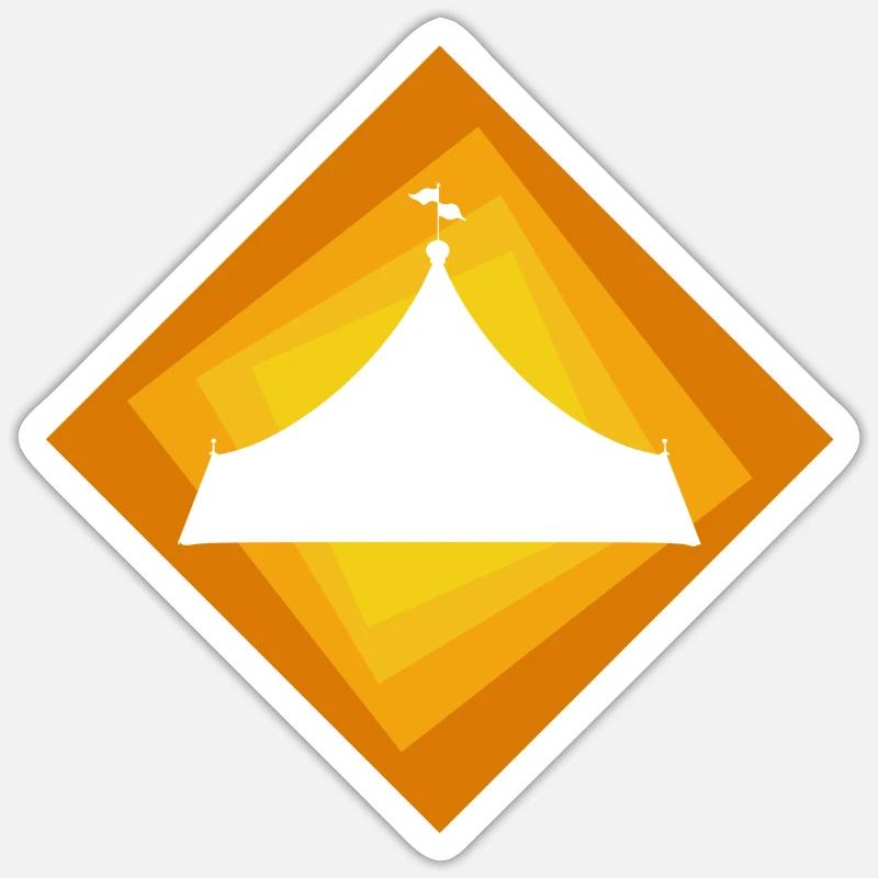 Circus Elephant Acrobatics Sticker size S (10 x 10 cm)