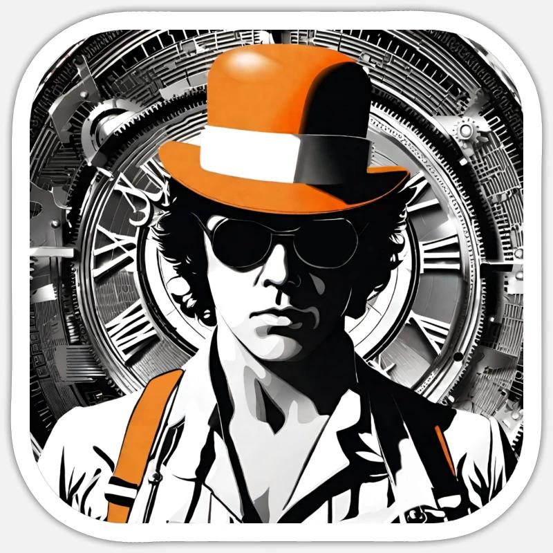 Cool Steampunk Design - Sticker size S (10 x 10 cm) - white matte