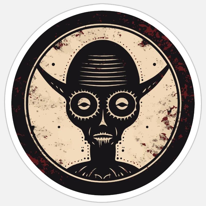 Galactic Curiosity Sticker size S (10 x 10 cm)