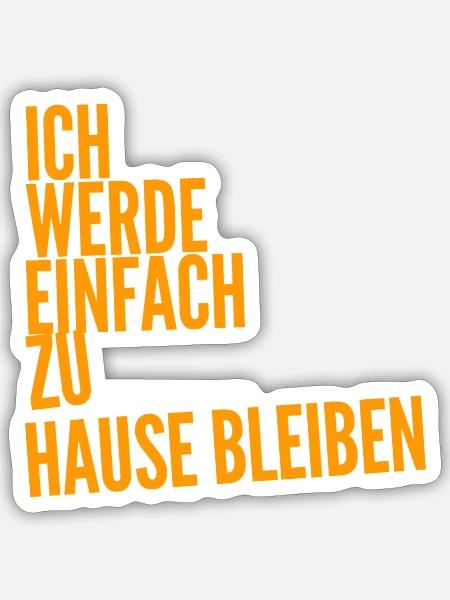 keine Lust auf Party - Sticker Größe S (10 x 10 cm) - Mattweiß