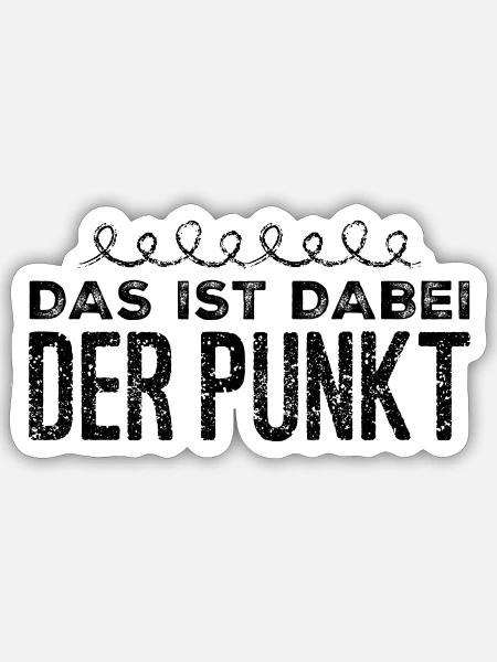 ich mache einen Punkt - Sticker Größe S (10 x 10 cm) - Mattweiß