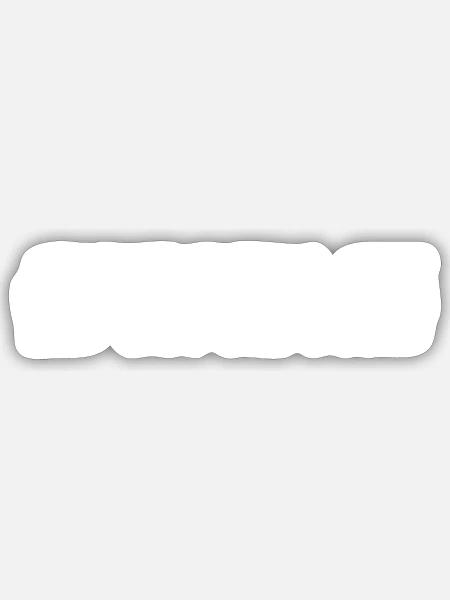 was denken sie? - Sticker Größe S (10 x 10 cm) - Mattweiß