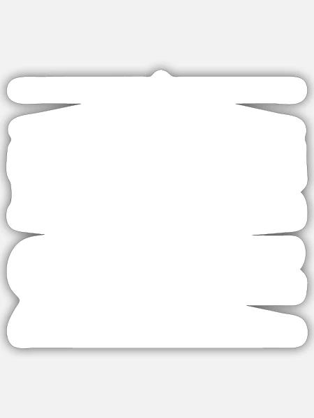 nicht ohne Grund - Sticker Größe S (10 x 10 cm) - Mattweiß