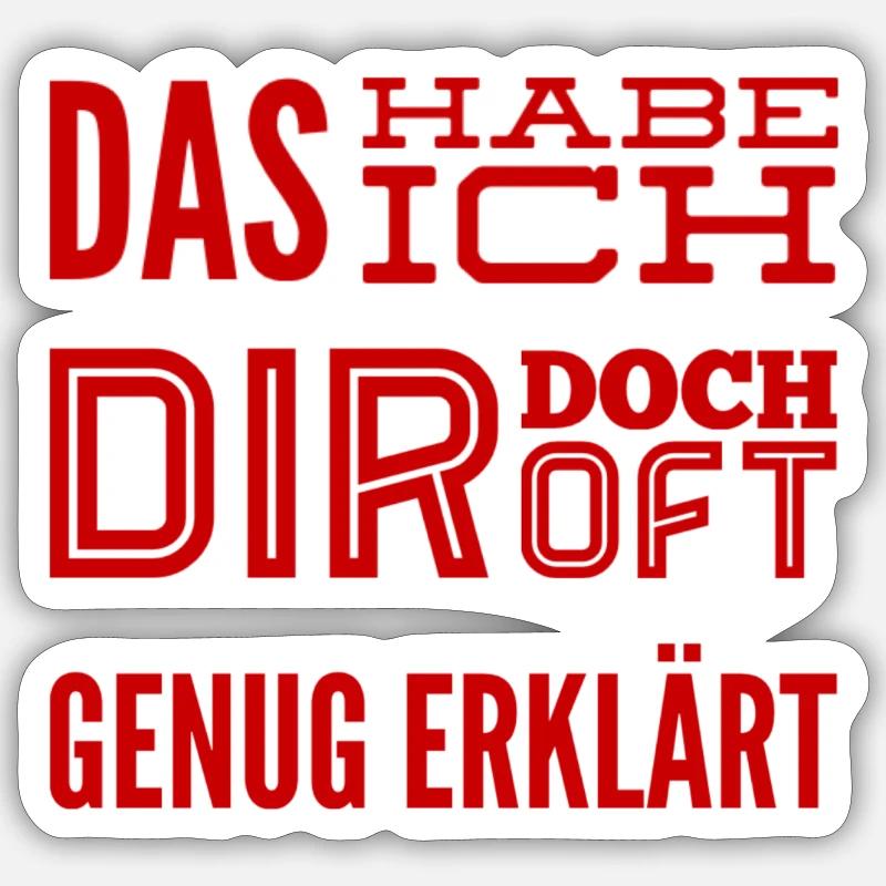 Sticker Größe S (10 x 10 cm) - 