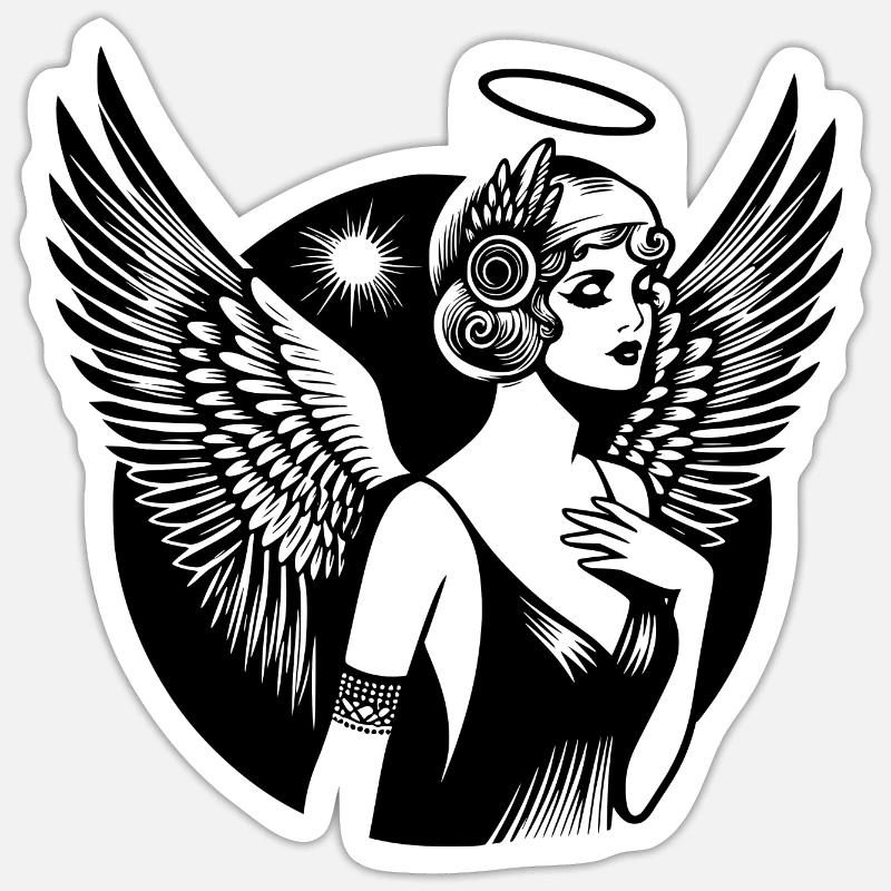 Engel Schutzengel Sticker Größe S (10 x 10 cm)
