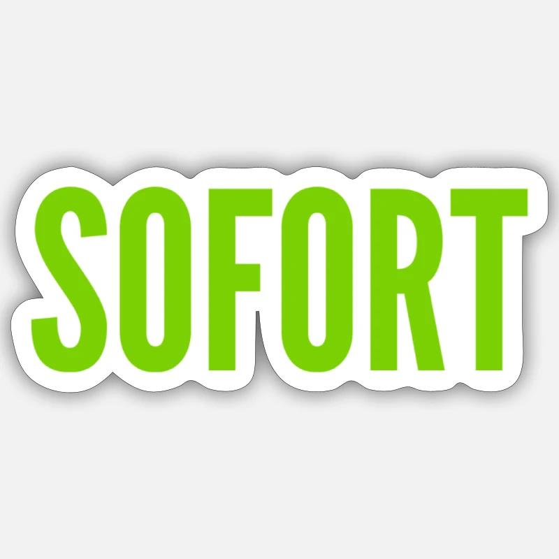 es muss jetzt sein - Sticker Größe S (10 x 10 cm) - Mattweiß