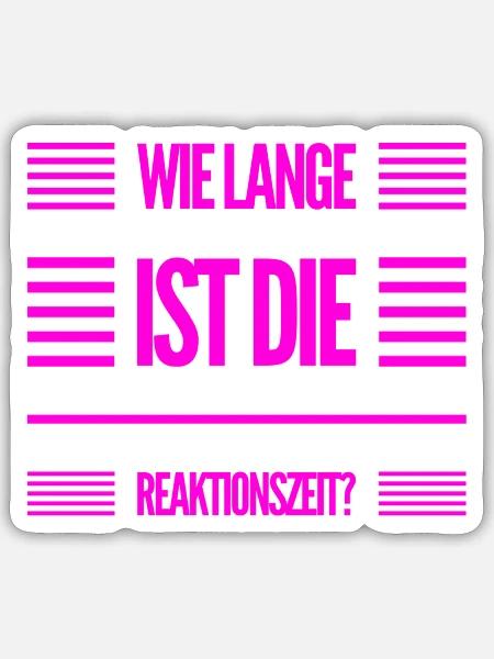 wie schnell geht es? - Sticker Größe S (10 x 10 cm) - Mattweiß