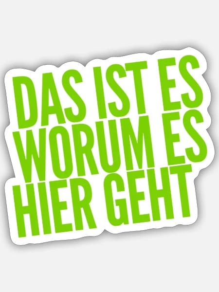 das ist der Grund - Sticker Größe S (10 x 10 cm) - Mattweiß