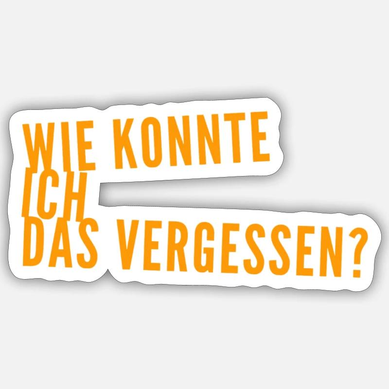 ich bin verwirrt Sticker Größe S (10 x 10 cm)