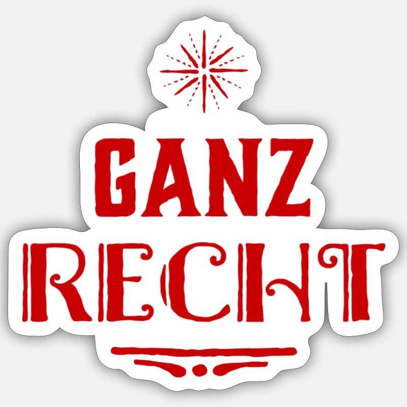 volle Zustimmung Sticker Größe S (10 x 10 cm)