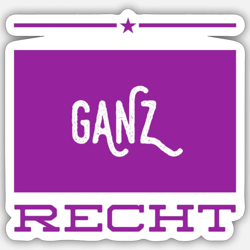 das stimmt - Sticker Größe S (10 x 10 cm) - Mattweiß