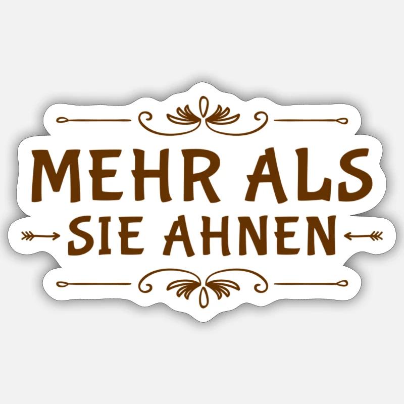 es wird unerwartet - Sticker Größe S (10 x 10 cm) - Mattweiß