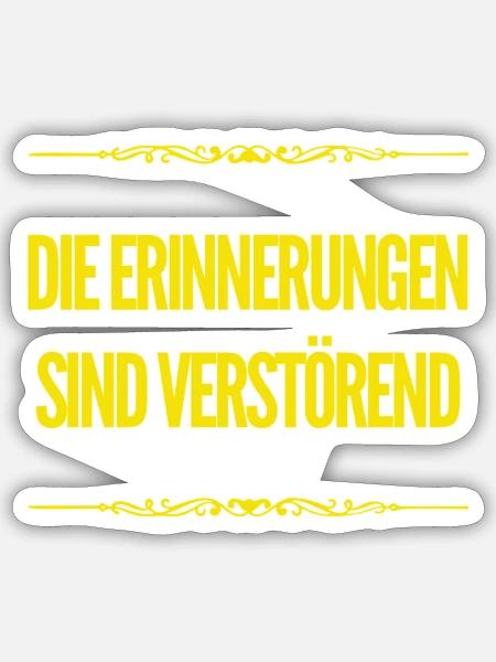 das ist verstörend - Sticker Größe S (10 x 10 cm) - Mattweiß