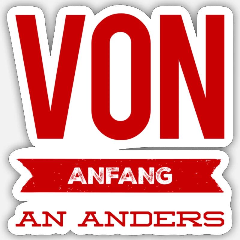 ich bin einmalig Sticker Größe S (10 x 10 cm)