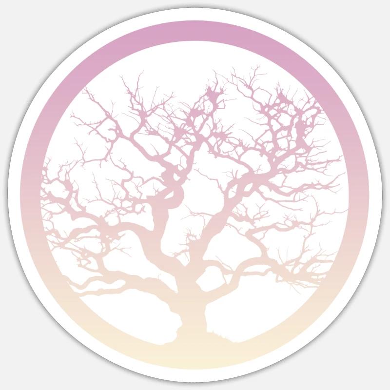 Botanisch Botanisch Blume - Sticker Größe S (10 x 10 cm) - Mattweiß