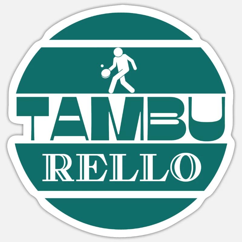 Tambu rello - Sticker Größe S (10 x 10 cm) - Mattweiß