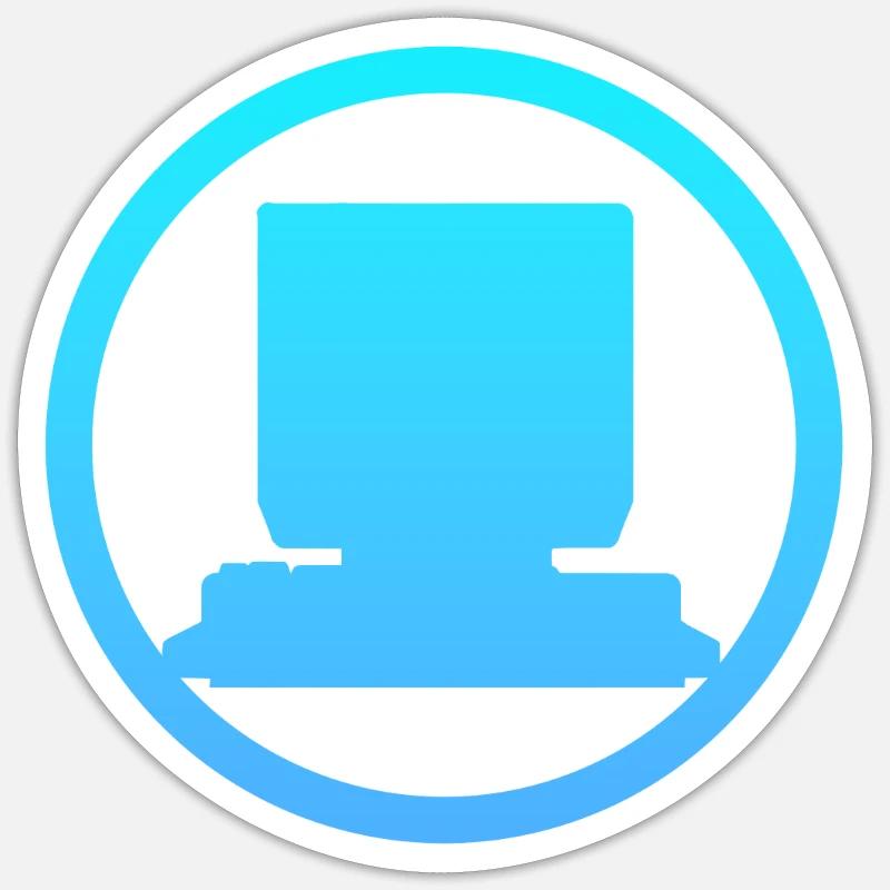 Computer Work Computer Internet Sticker size S (10 x 10 cm)