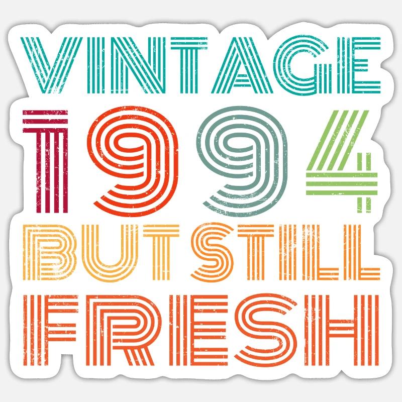 Millésime 1994 - Sticker taille S (10 x 10 cm) - blanc mat