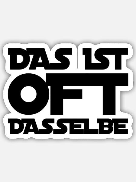 ich erkenne keinen Unterschied - Sticker Größe S (10 x 10 cm) - Mattweiß