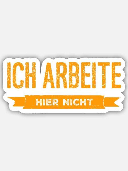 ich habe gekündigt - Sticker Größe S (10 x 10 cm) - Mattweiß