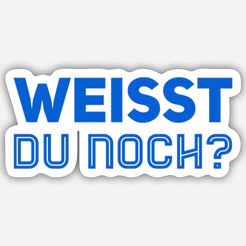 erinnerst du dich? - Sticker Größe S (10 x 10 cm) - Mattweiß