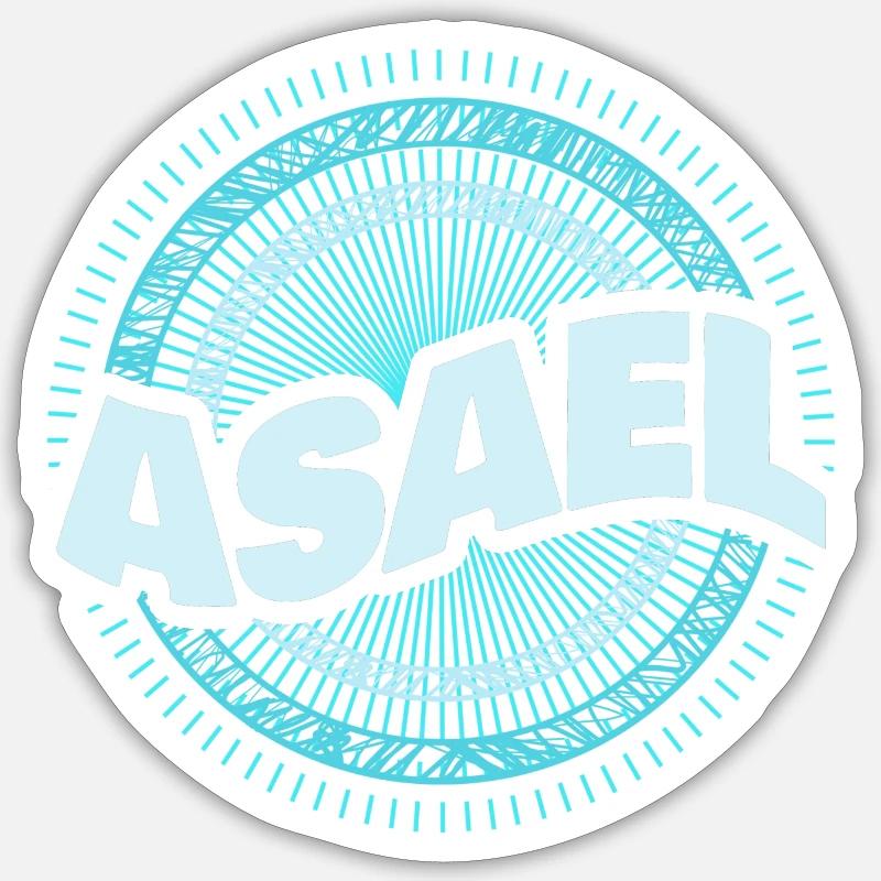 Asael - Sticker taille S (10 x 10 cm) - blanc mat