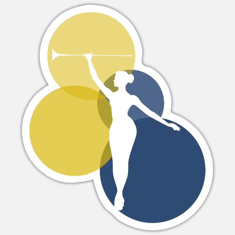 Dancing Twirling Dancing Sticker size S (10 x 10 cm)