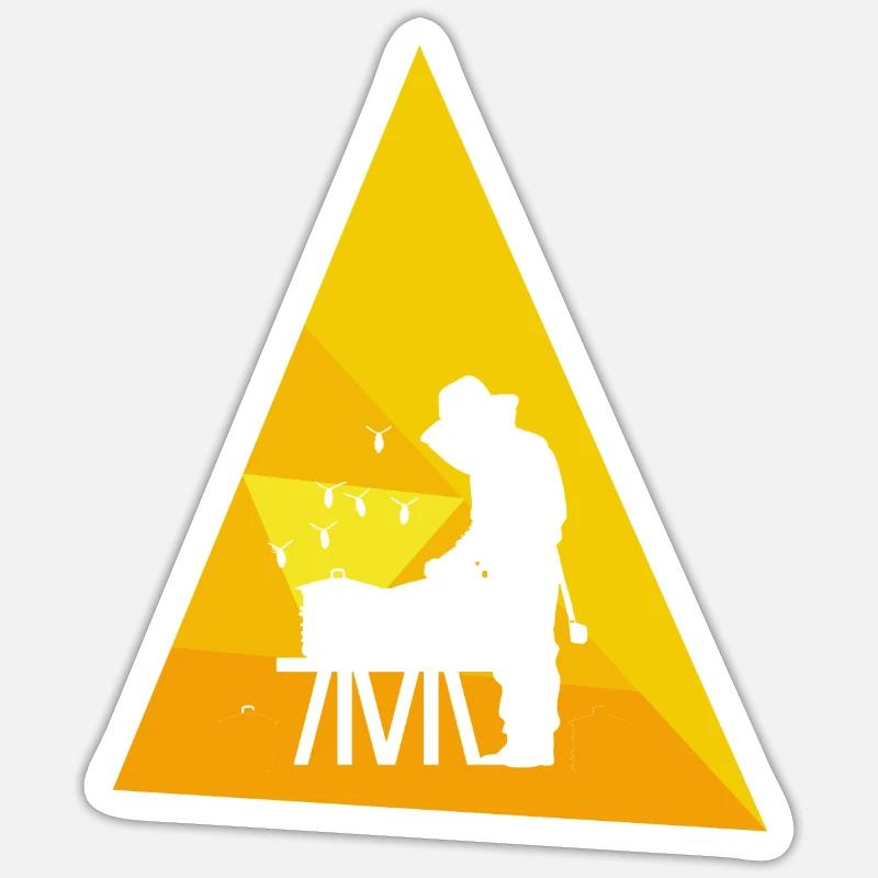 Beekeeper Beekeeping Bees - Sticker size S (10 x 10 cm) - white matte