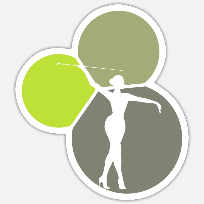 Dancing Dancing Dancing - Sticker size S (10 x 10 cm) - white matte