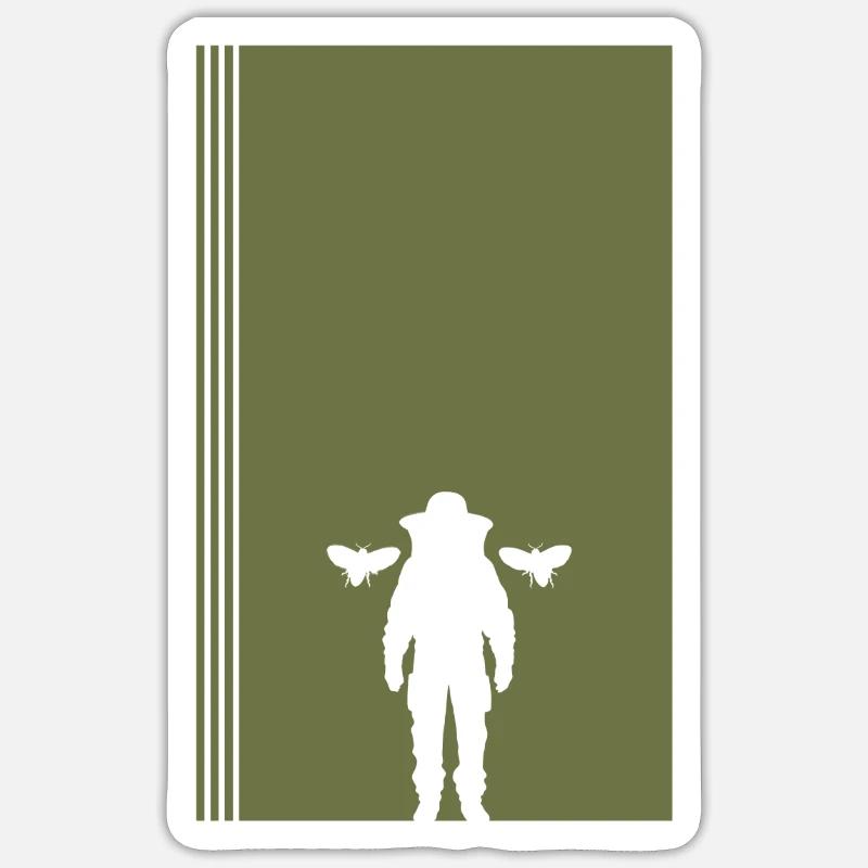 Beekeeper Beekeeping Nectar - Sticker size S (10 x 10 cm) - white matte