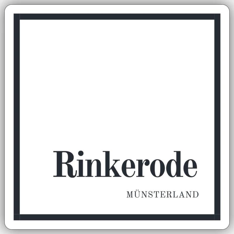 RInkerode - that's where I come from! Sticker size S (10 x 10 cm)
