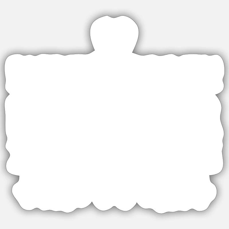 steh zu dir - Sticker Größe S (10 x 10 cm) - Mattweiß