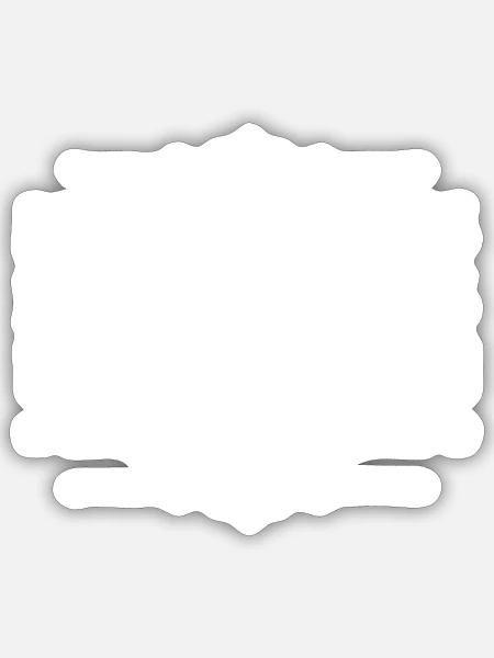 Minimalismus ist genial - Sticker Größe S (10 x 10 cm) - Mattweiß