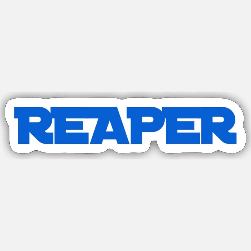 ich bin der Reaper - Sticker Größe S (10 x 10 cm) - Mattweiß