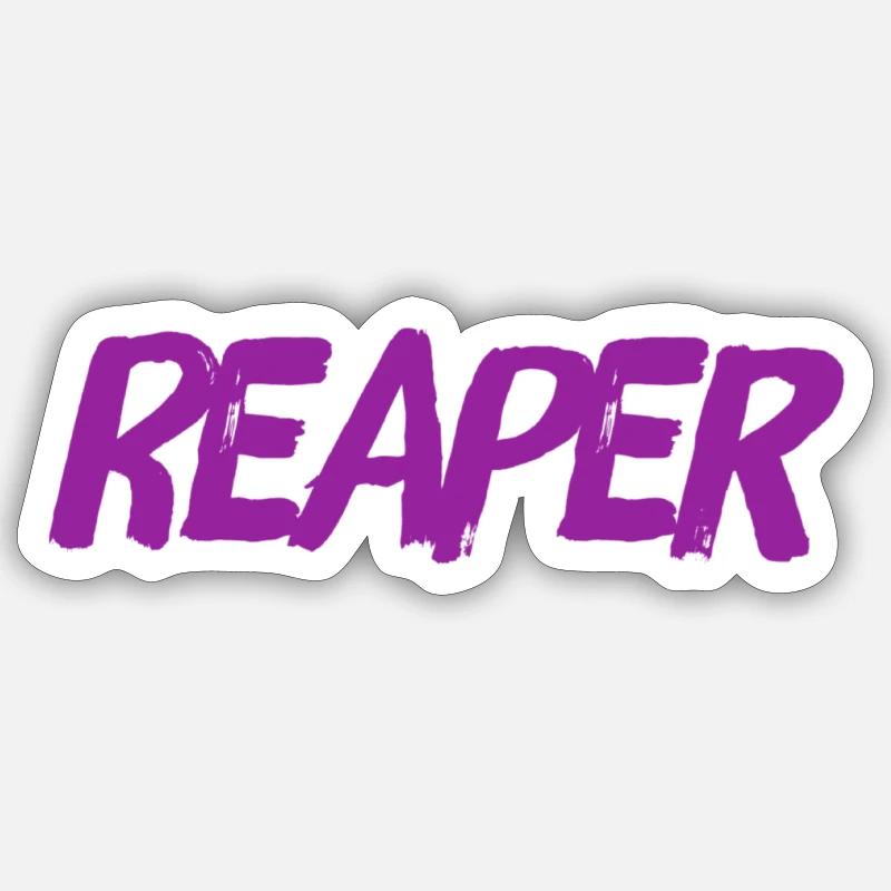 vor dir steht der Sensenmann Sticker Größe S (10 x 10 cm)