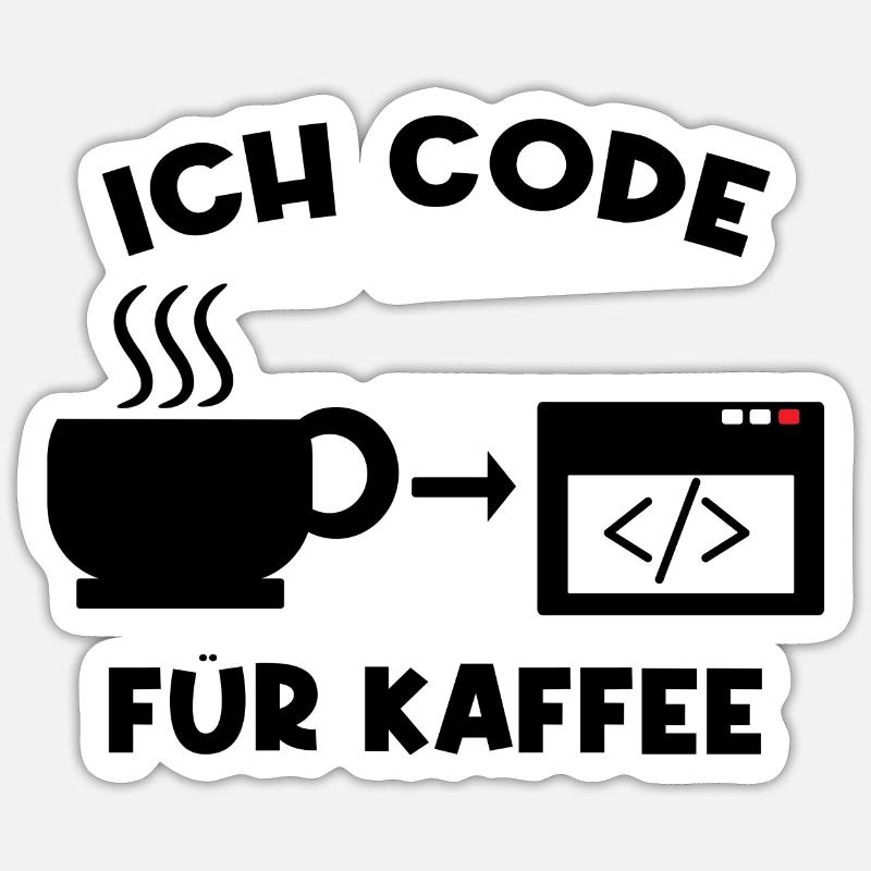 Coder Statement Arbeit Job Geld Verdienen Karriere Sticker Größe S (10 x 10 cm)